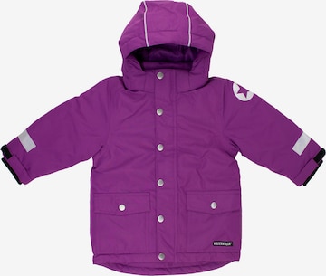 Villervalla Winterjacken' Basic ' in Lila: Vorderseite