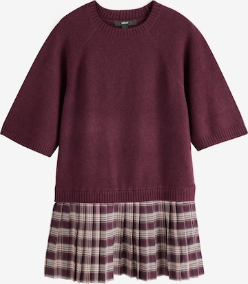 Robes en maille Next en rouge : devant