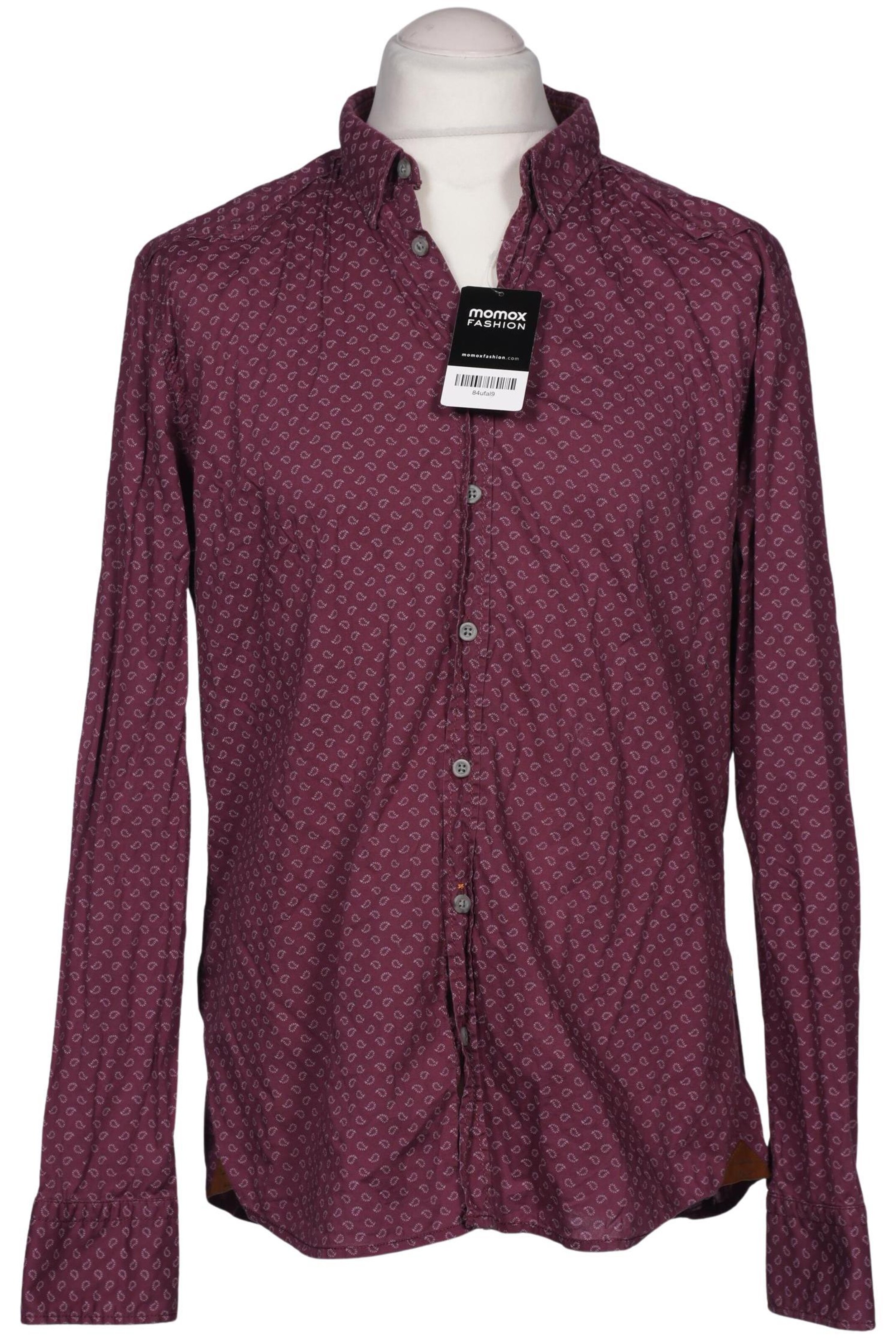 BOSS Orange Button Up Shirt in XL in Purple: front