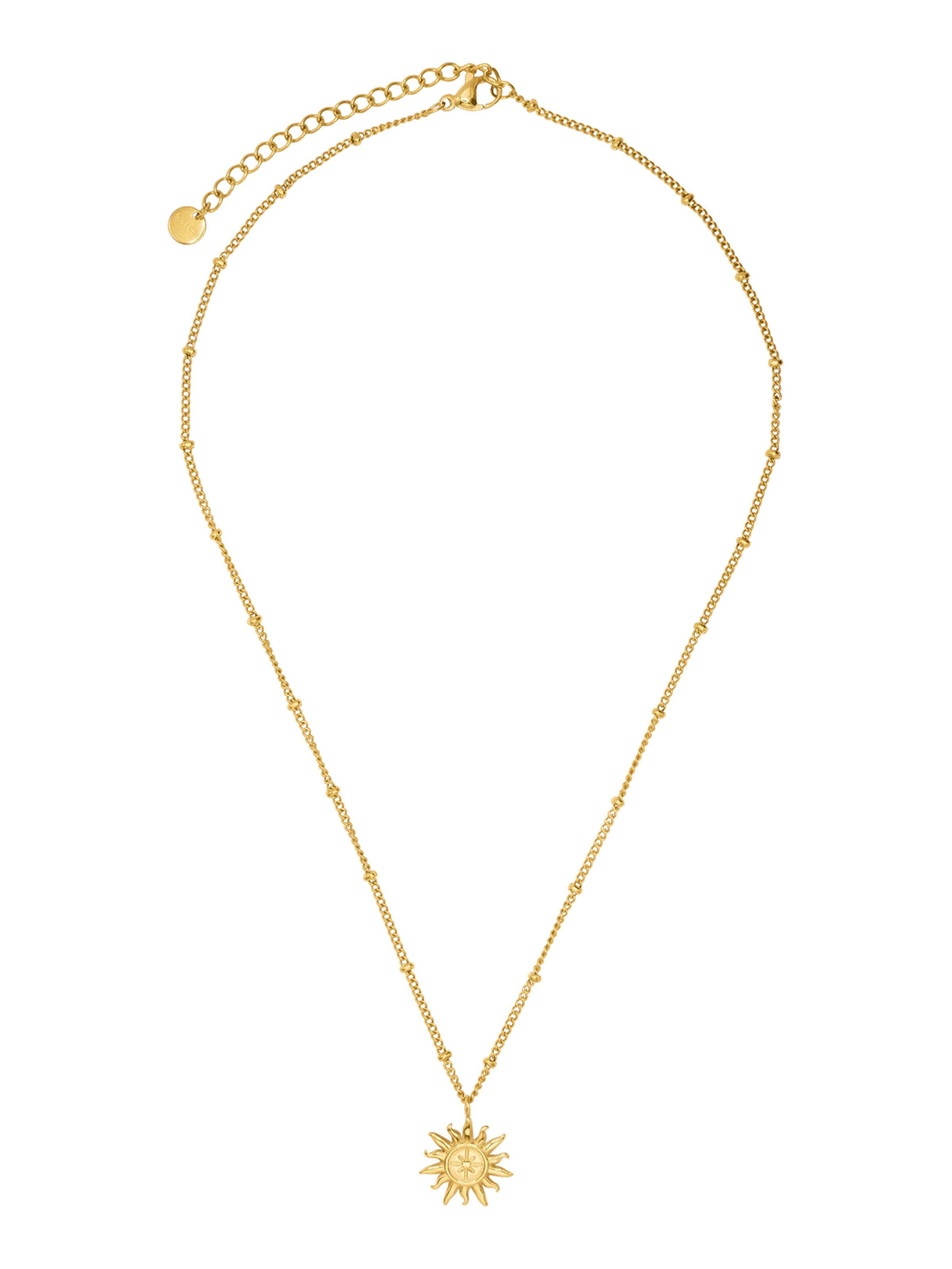 Heideman Ketting 'Tubro' in Goud: voorkant