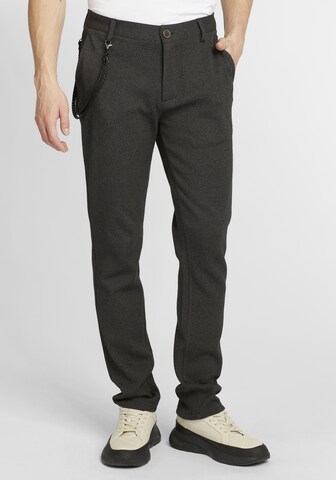 BLEND Regular Chino Pants 'Walton' in Grey: front