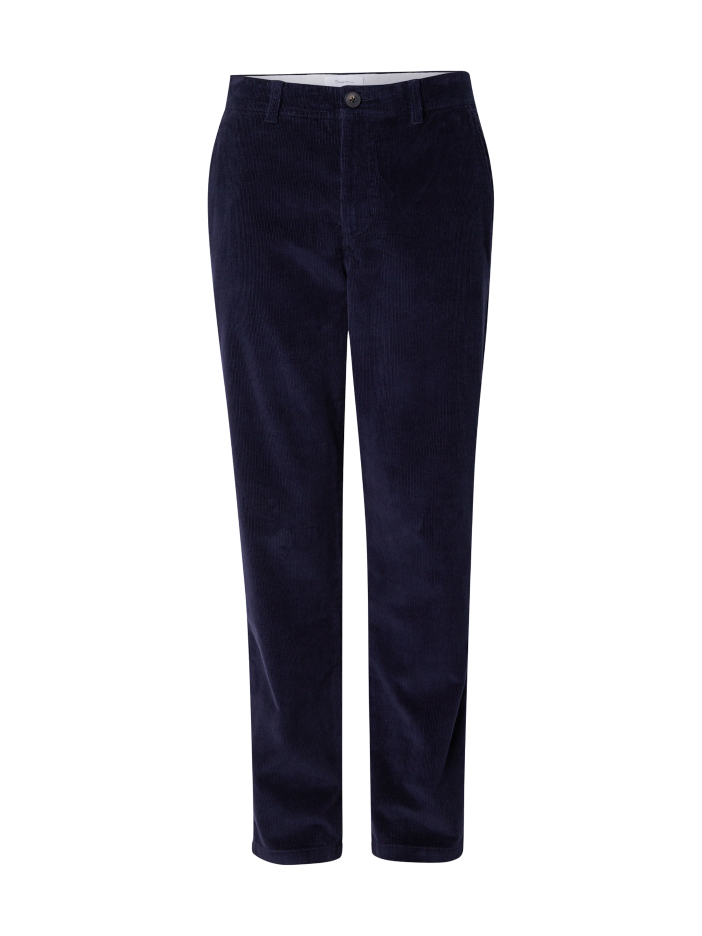 KnowledgeCotton Apparel Hose 'CHUCK' in Blau: Vorderseite