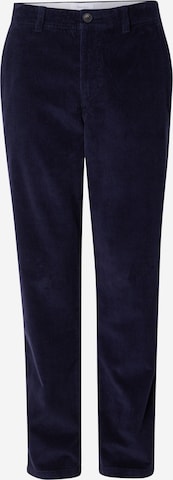 KnowledgeCotton Apparel Szabványos Chino nadrág 'CHUCK' - kék: elől
