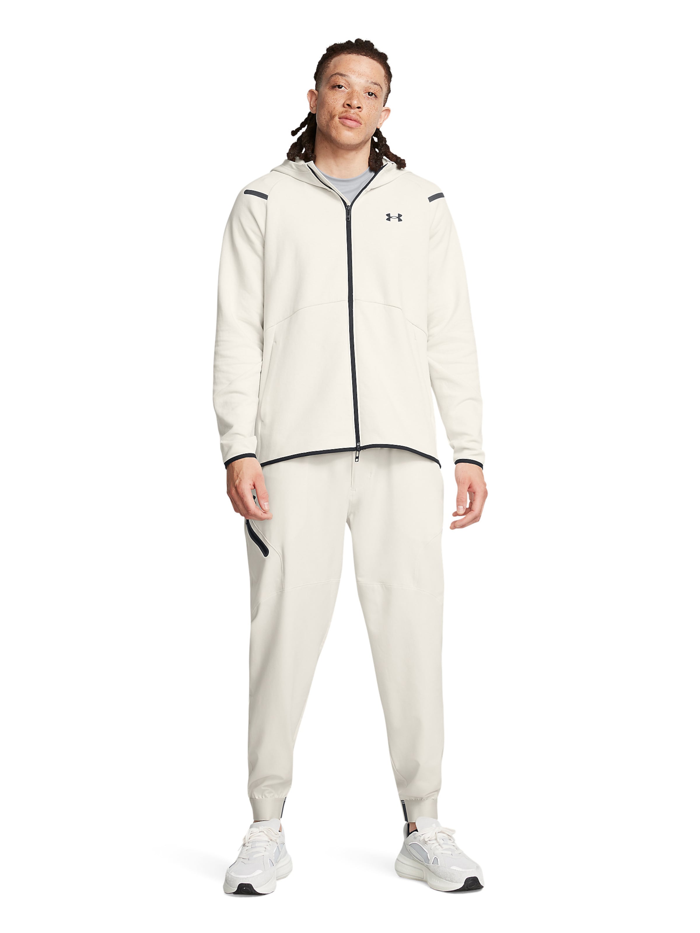 UNDER ARMOUR - Tapered Pantalón deportivo 'Unstoppable' en blanco