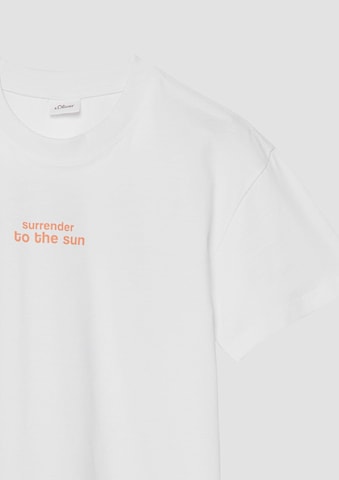 T-Shirt s.Oliver en blanc