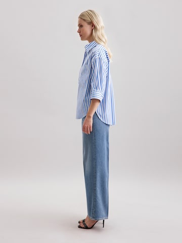 SEIDENSTICKER Blouse 'Schwarze Rose' in Blauw