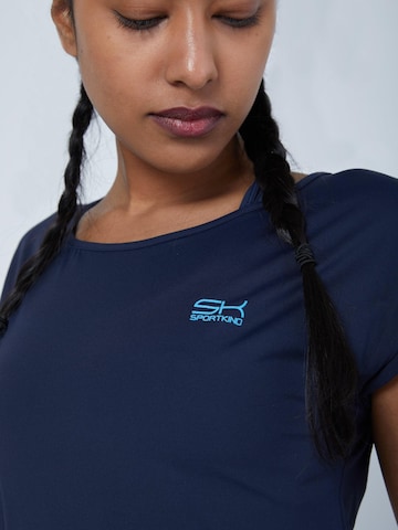 SPORTKIND - Camiseta funcional 'Loose Fit' en azul