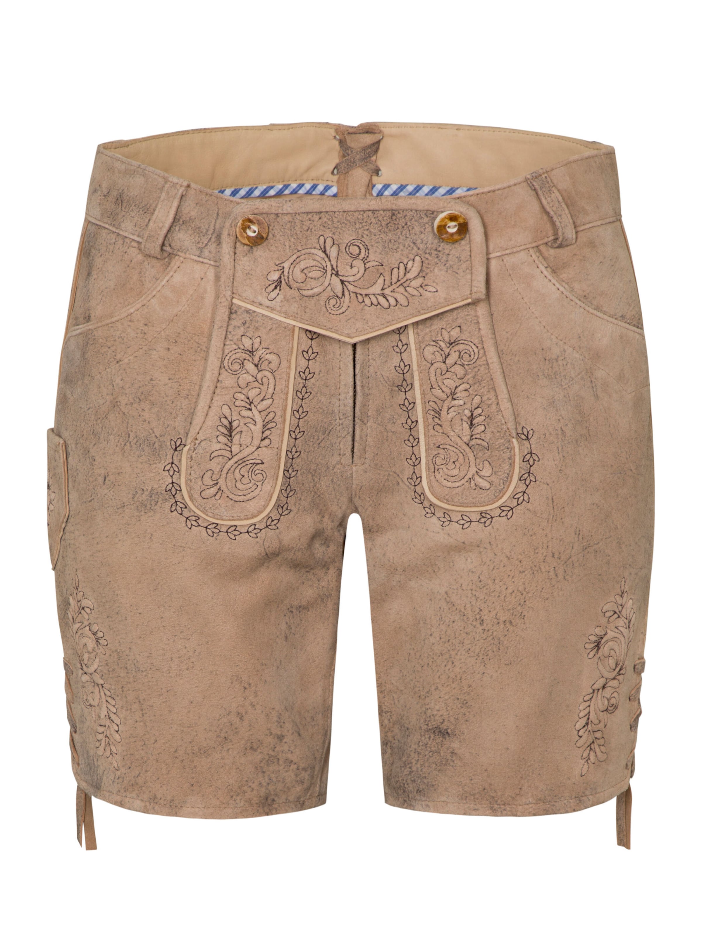 SPIETH & WENSKY Regular Lederhose FAY in Beige: Vorderseite