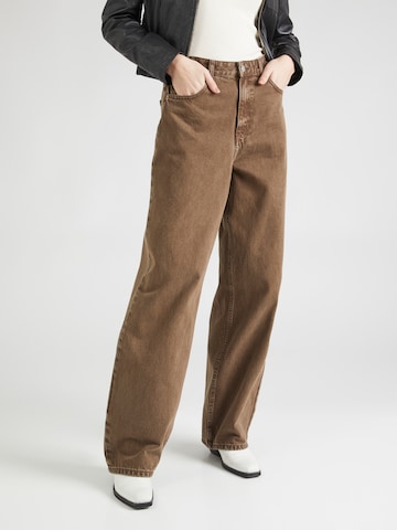 Dr. Denim Wide leg Jeans 'Donna' i brun: framsida