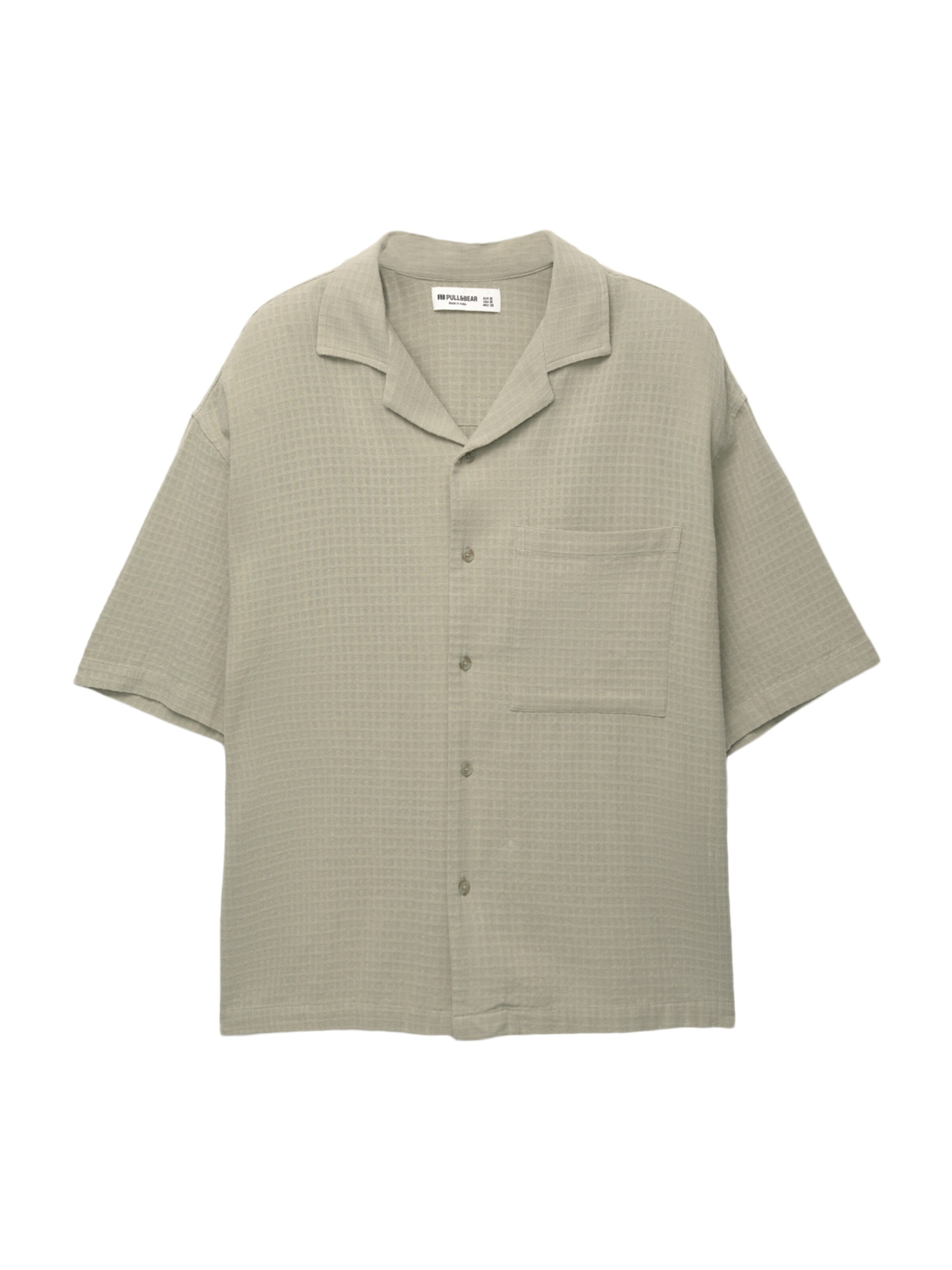 Pull&Bear Hemd in Grün: Vorderseite