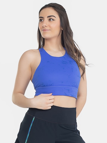 Spyder Bralette Sports Bra in Blue: front