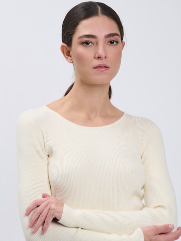 Influencer Sweter w kolorze beżowy