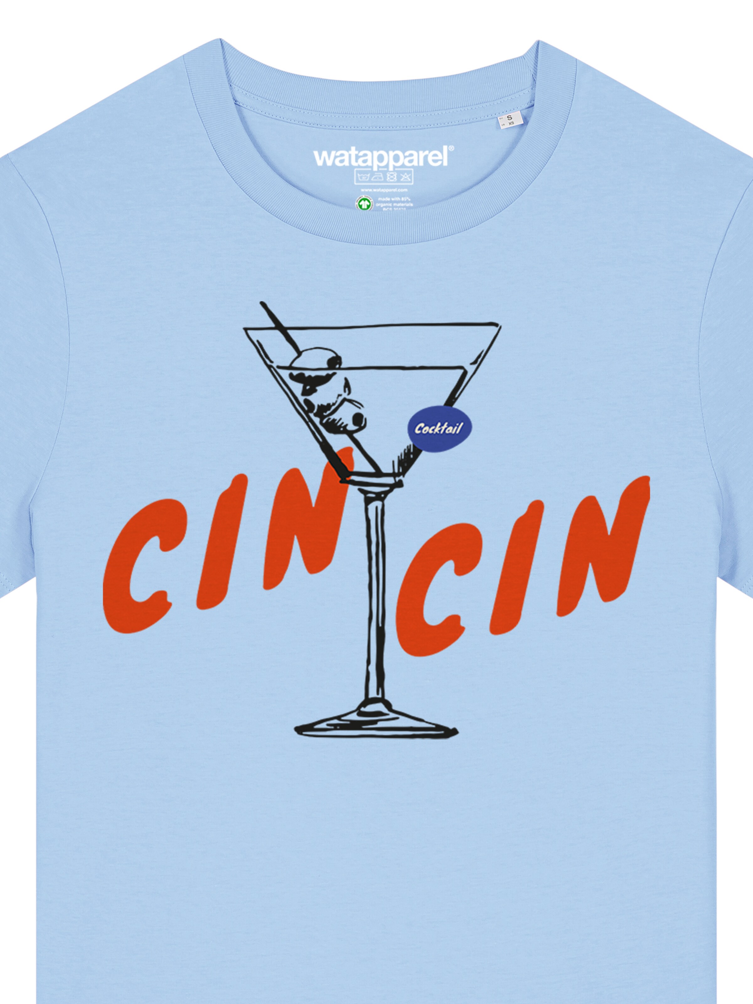Watapparel Shirt 'Cin Cin' in Blue