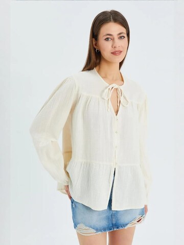 MixRay Blouse in White