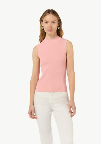 COMMA Stricktop in Pink: Vorderseite