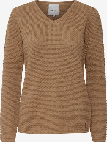 Oxmo Pullover 'Hanna' in Braun: Vorderseite