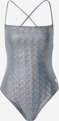 Calvin Klein Swimwear Balconette Swimsuit in Silver: front