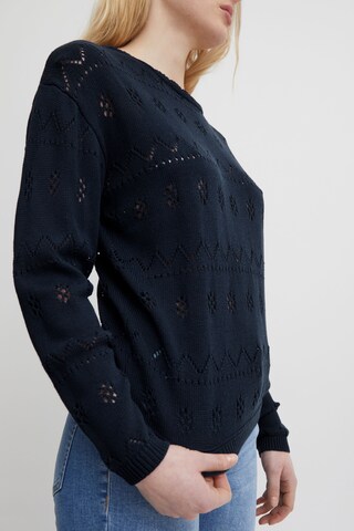 ICHI Trui 'LALUHA' in Blauw