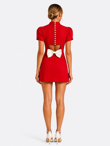 Cielie Mekko 'Bow Detail Mini Dress' värissä punainen