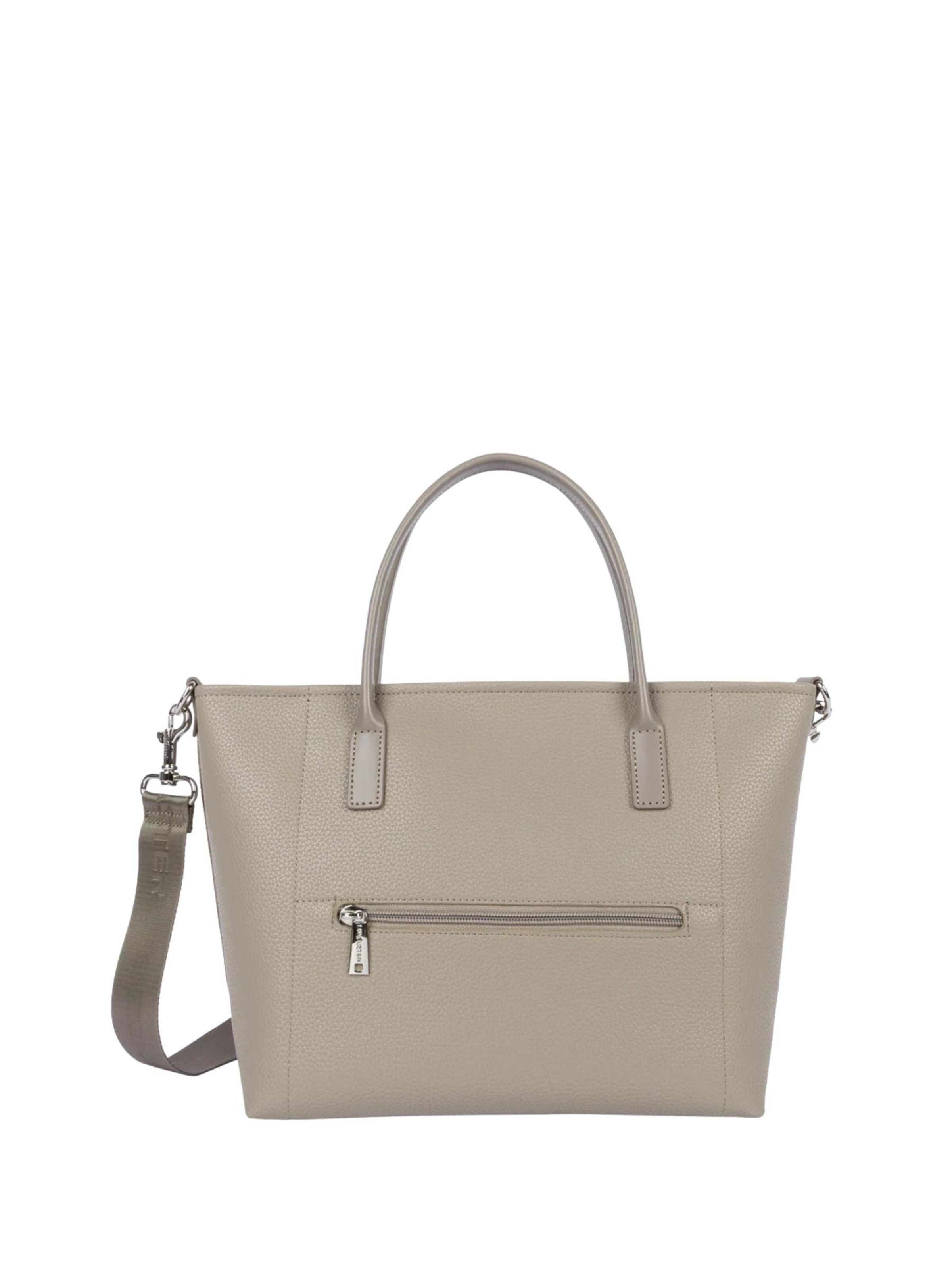 Cabas 'Cabas Maya Double 517-102 Galet Foncé' LANCASTER Paris en gris