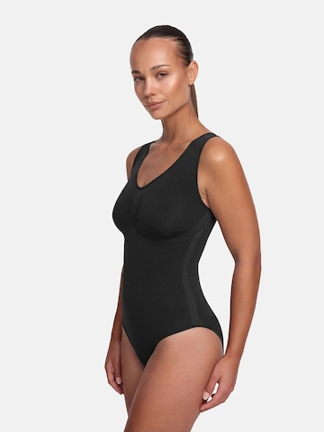 cfab (formerly creamy fabrics) Shapingbody 'Tank Bodysuit Sculpting Shapewear mit Slip' in Zwart