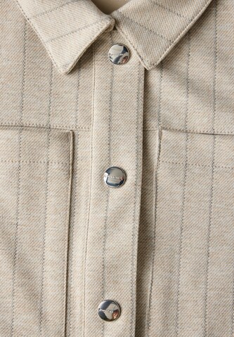 STREET ONE Gestreifte Jacke in Beige