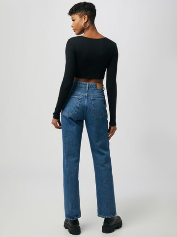 WEEKDAY Loosefit Jeans 'Rowe Extra High Straight' in Blau