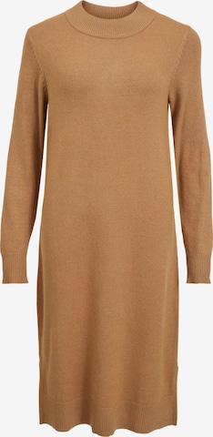 Robes en maille 'Ril' VILA en marron : devant