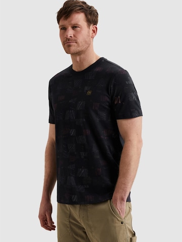 T-Shirt 'T-shirt with allover print and slub effect' PME Legend en bleu