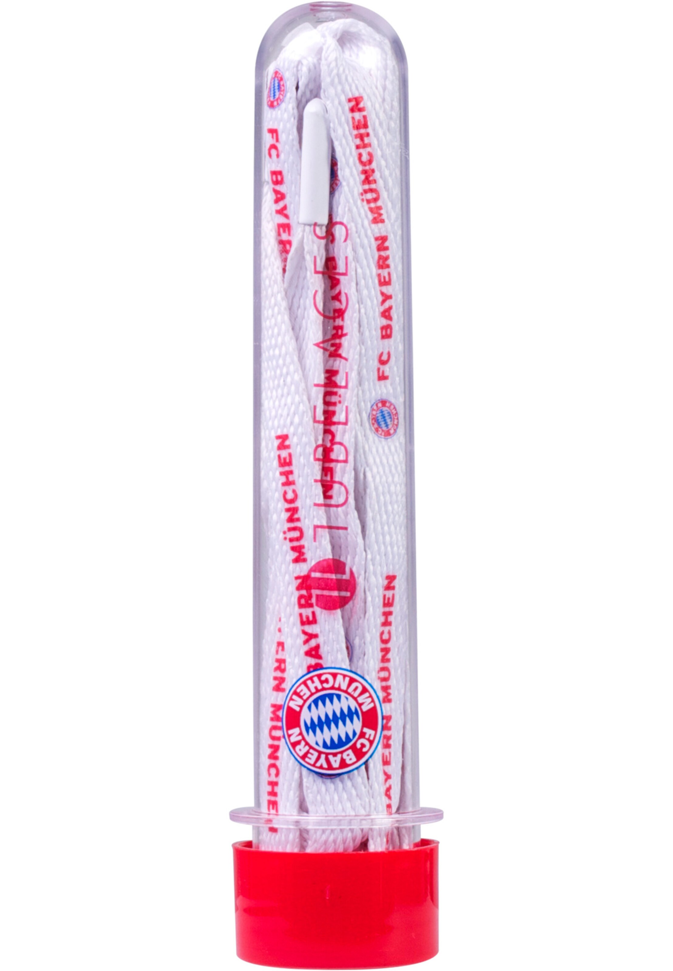 Accessorio per scarpe 'FC Bayern' di TUBELACES in bianco: frontale