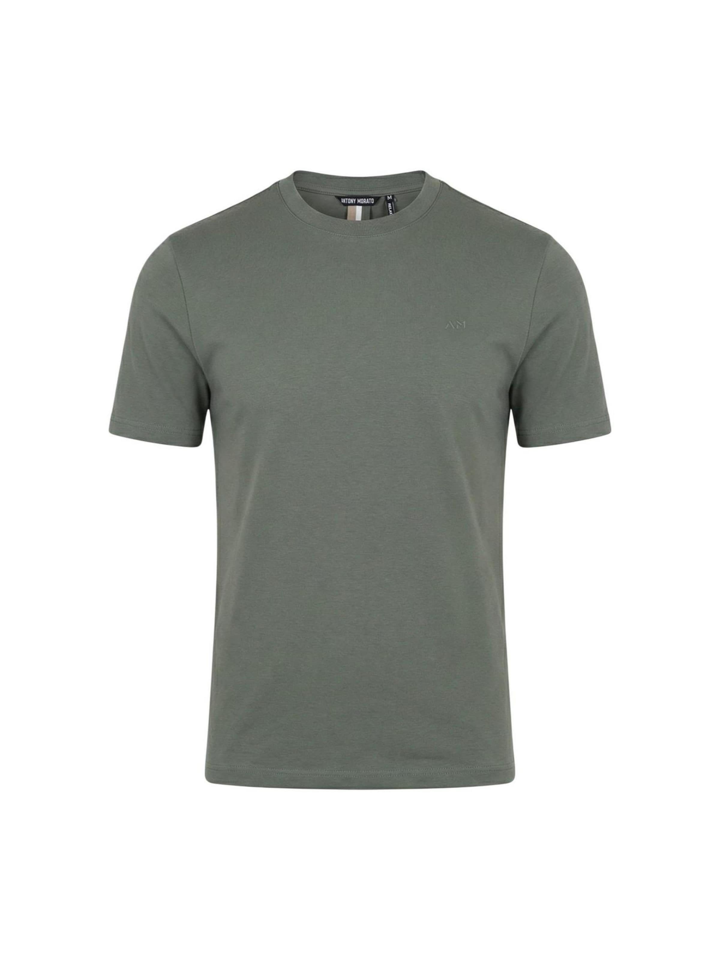 Maglietta 'RELAXED FIT WITH PRINT LOGO MMKS02629-FA100253' in L ANTONY MORATO di colore verde scuro, Visualizzazione prodotti