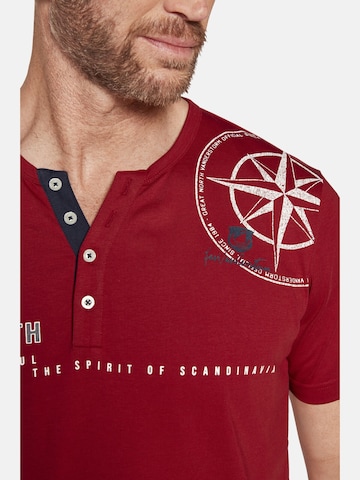 Jan Vanderstorm T-Shirt ' Lindrad ' in Rot