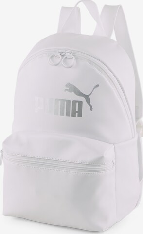 PUMA Sports Backpack 'Core Up' in White: front