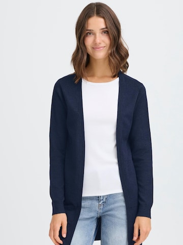 Oxmo Gebreid vest ' OXAIDA LONG ' in Blauw