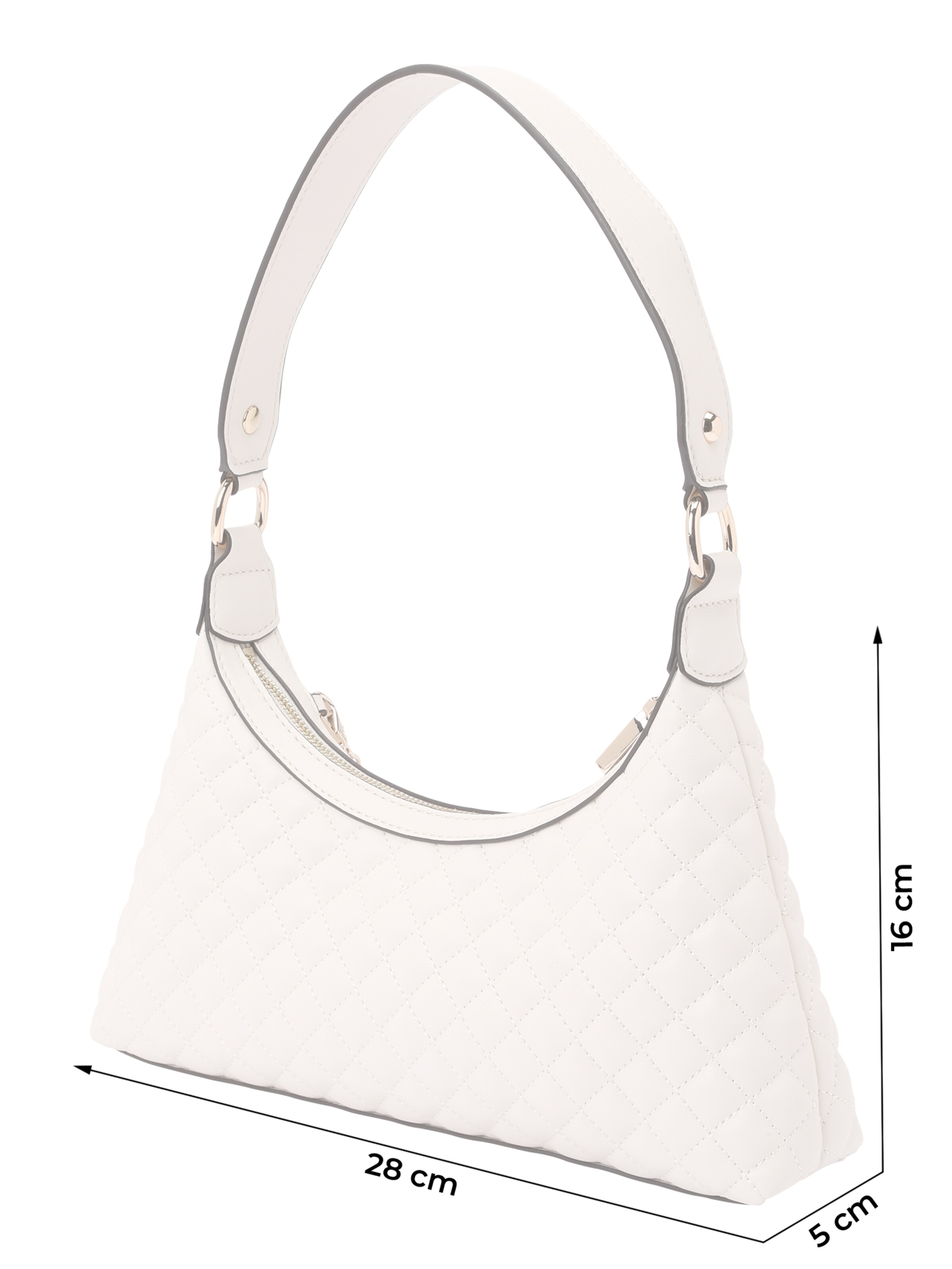 Sac bandoulière 'EVERLEE TOP ZIP SHOULDER BAG' GUESS en blanc