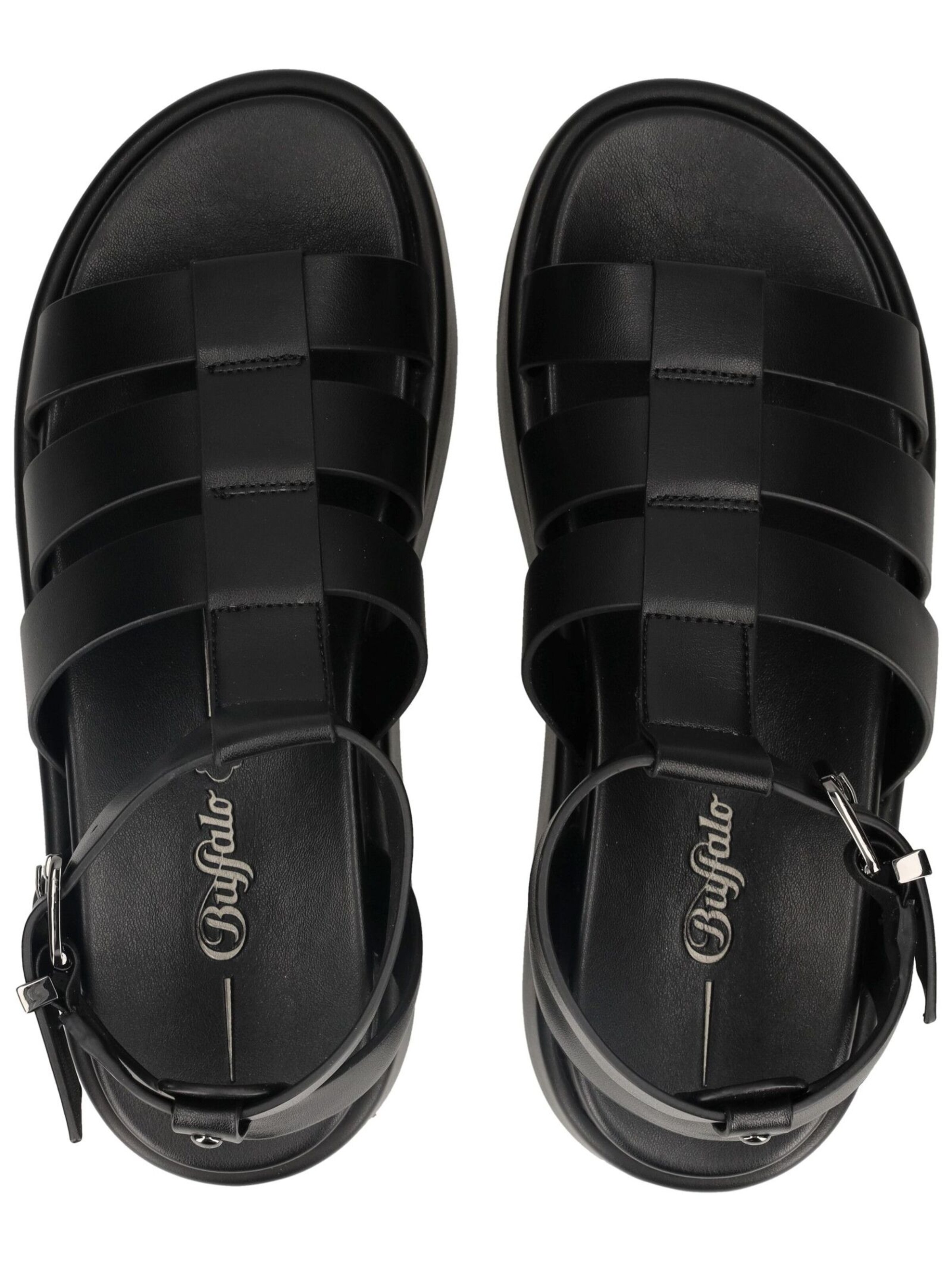 BUFFALO Strap sandal in Black