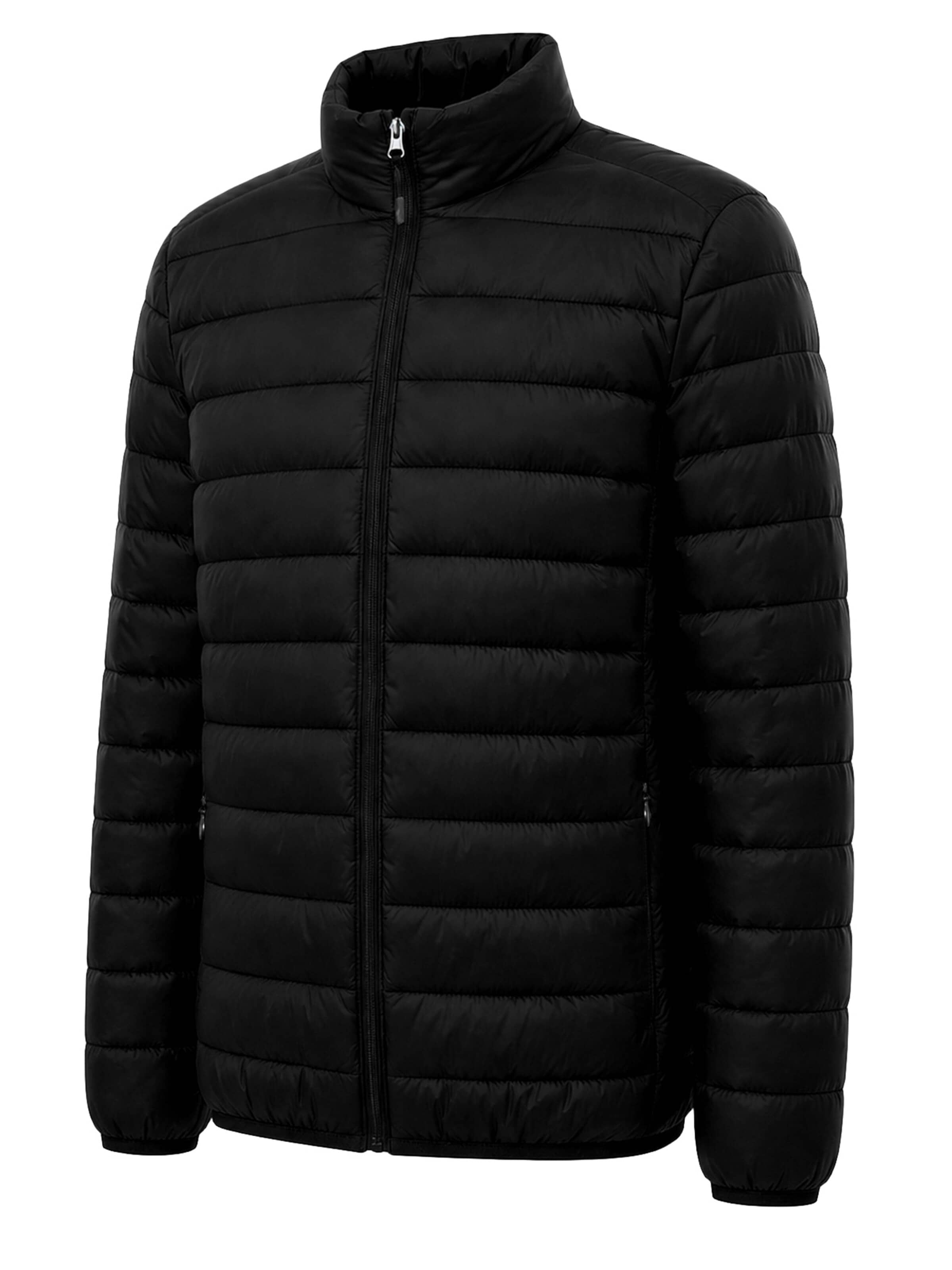 ALLTHEMEN Winter Jacket 'Stichwerk' in Black