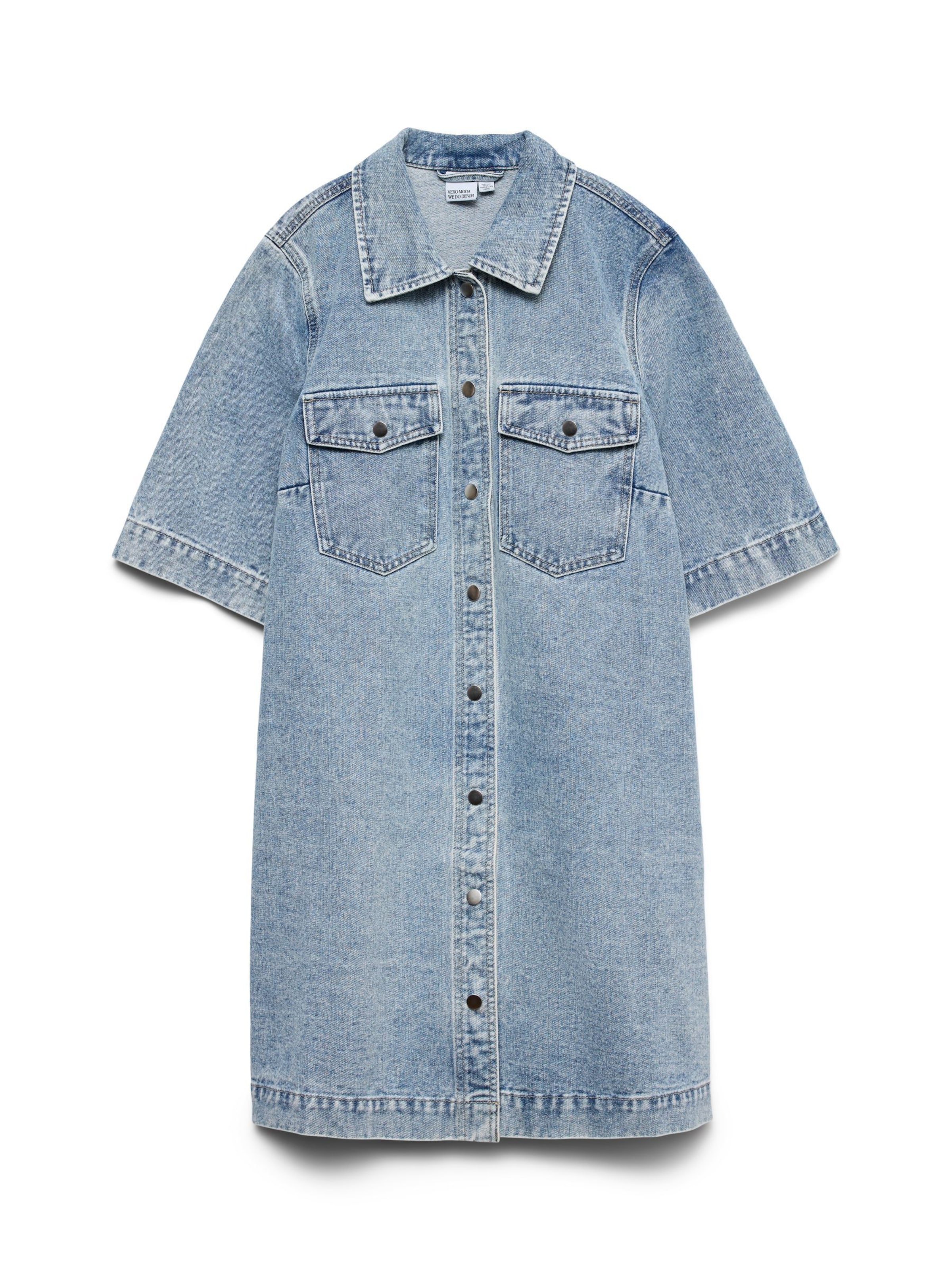 VERO MODA - Vestido camisero 'FENJA' en azul: frente