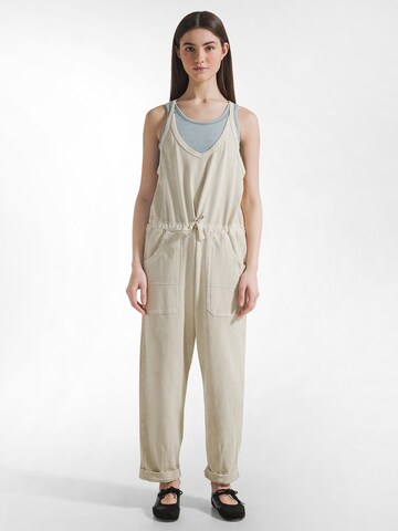 DEHA Regular Latzhose in Beige: Vorderseite