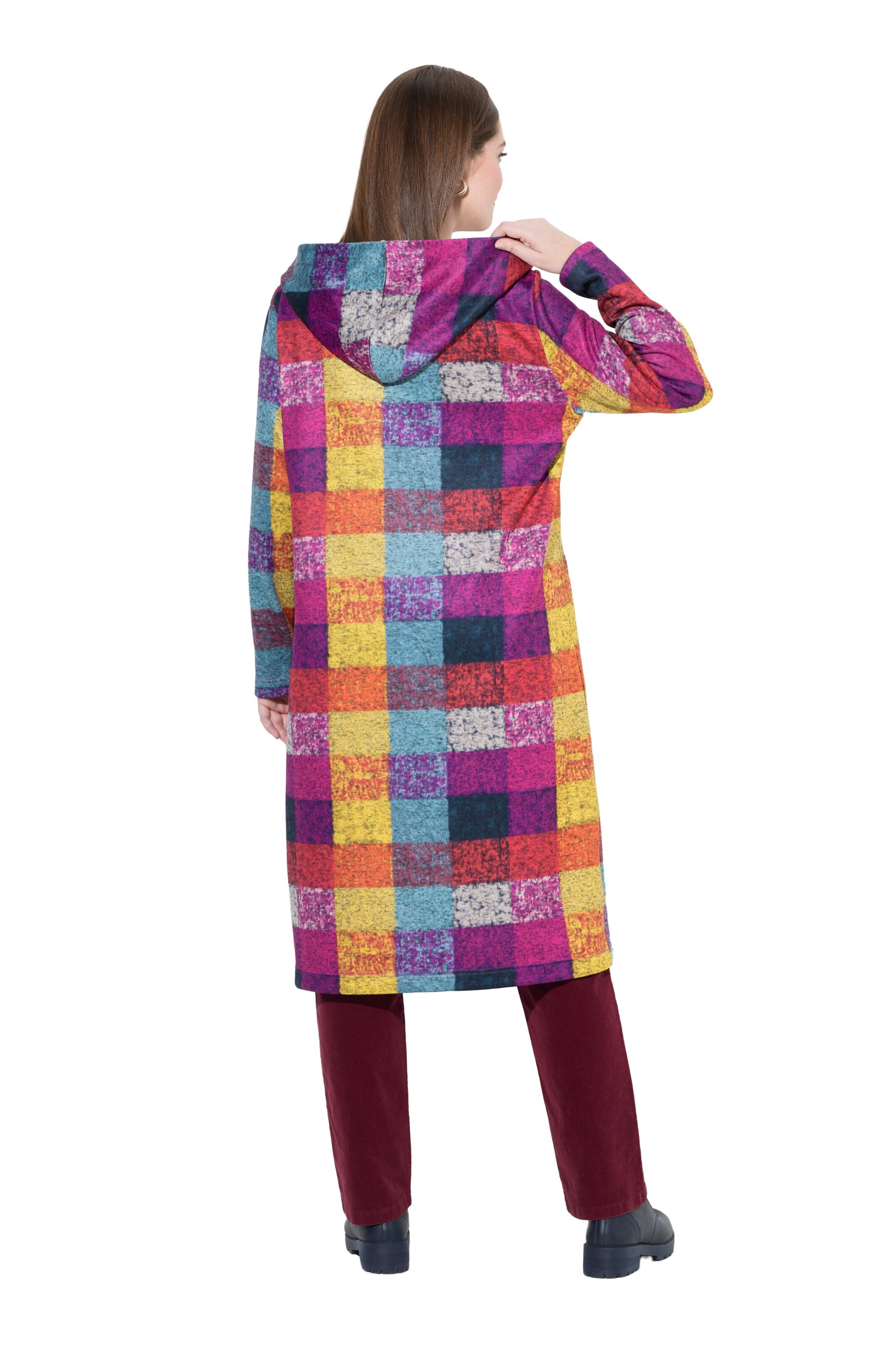 Ulla Popken Zip-Up Hoodie in Mixed colors