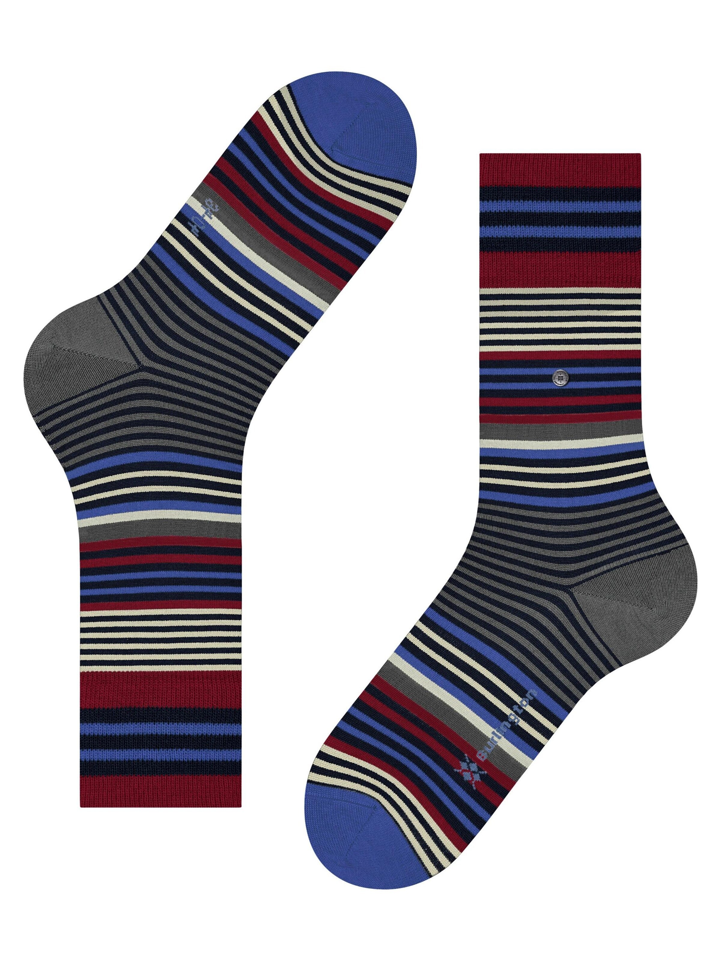 BURLINGTON Socks 'Stripe' in Blue