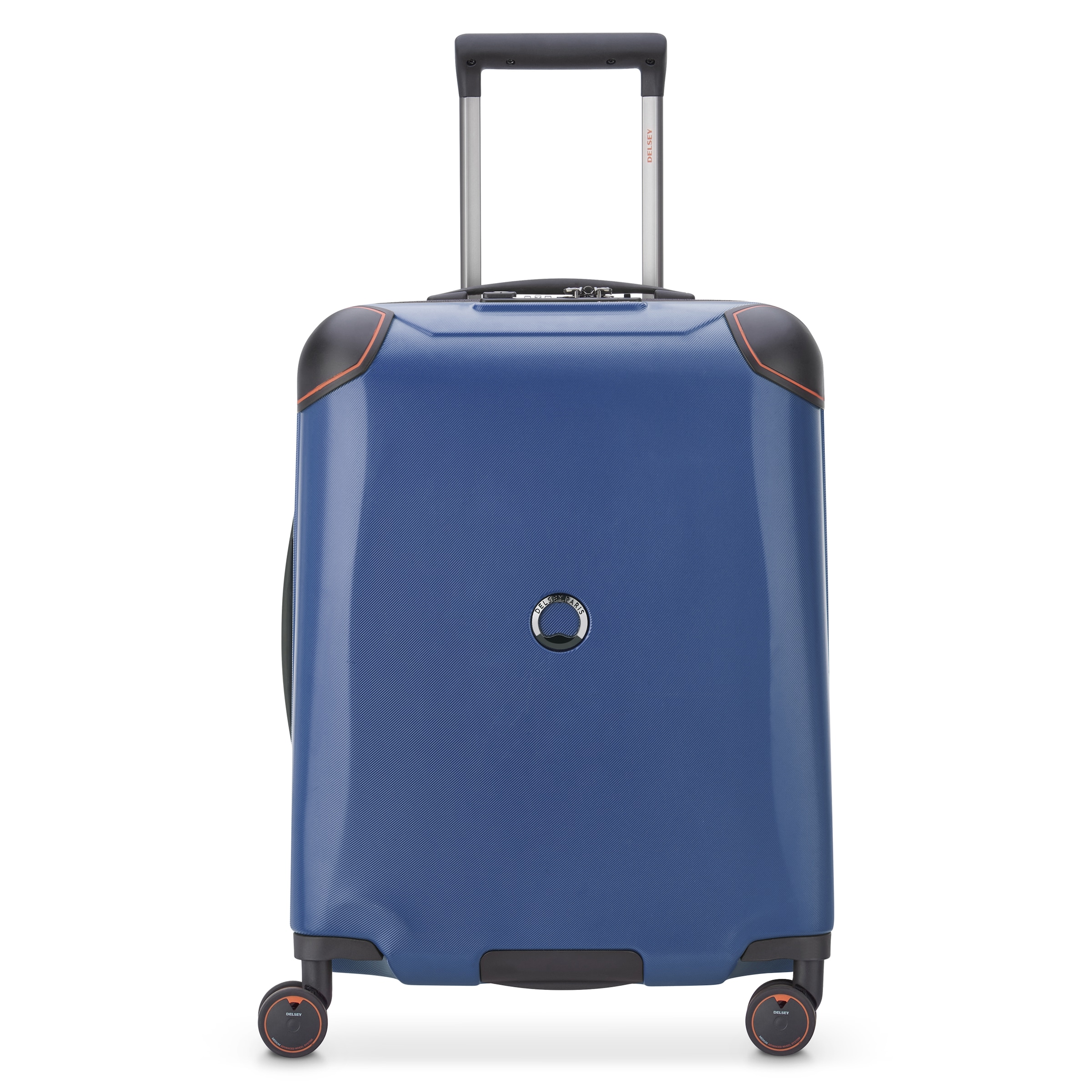 Trolley di Delsey Paris in blu: frontale