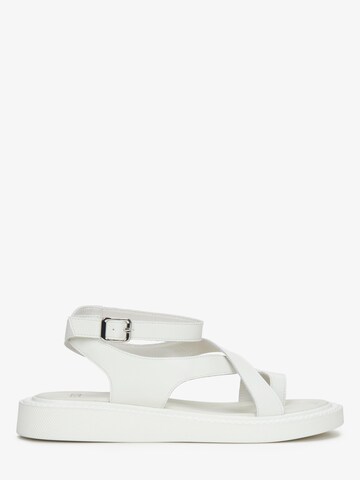 Estro Sandaal '22-21' in Beige: voorkant