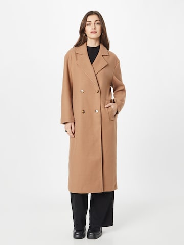 Warehouse Between-Seasons Coat in Beige: front