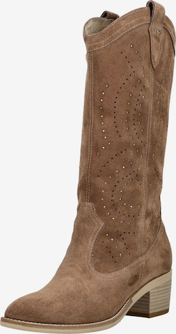 Stivale da cowboy di Nero Giardini in marrone: frontale