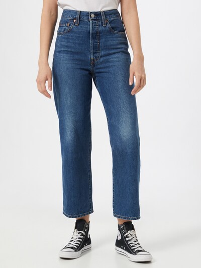 LEVI'S Jean 'RIBCAGE' en bleu denim, Vue avec modèle