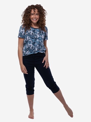 Ammann Pyjama 'Night & Home' in Blauw