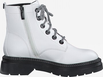 TAMARIS Lace-Up Ankle Boots in White