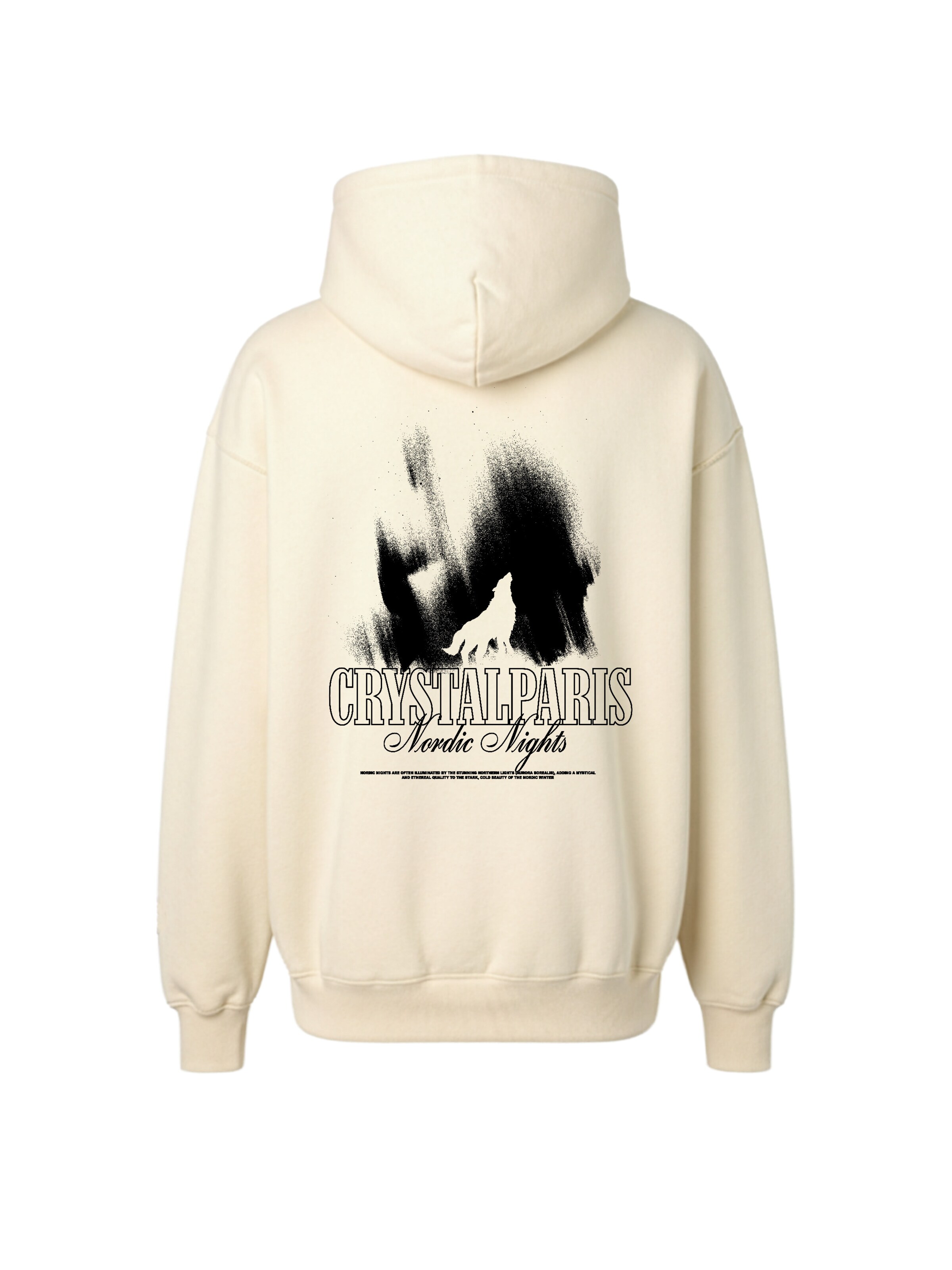 Crystal Paris Sweatshirt 'Wolf' in White
