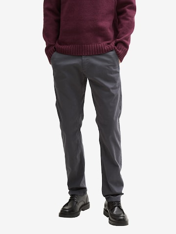 TOM TAILORregular Chino hlače - siva boja: prednji dio